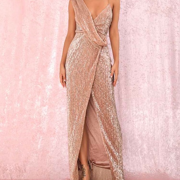 SHEIN Dresses & Skirts - LOVE&LEMONADE Twist Beaded Backless Dress